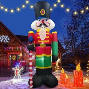 Christmas Inflatable Nutcracker Outdoor Decor - 8 FT Giant Christmas Blow Up